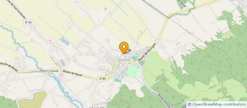 localisation de l'entreprise LES AMIS DE L'ECOLE PUBLIQUE DE SOREZE  SOREZE