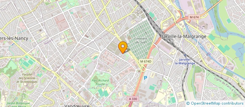 localisation de l'entreprise LES AMIS DE L'ECOQUARTIER BIANCAMARIA DE VANDOEUVRE-LES-NANCY  VANDUVRE-LES-NANCY