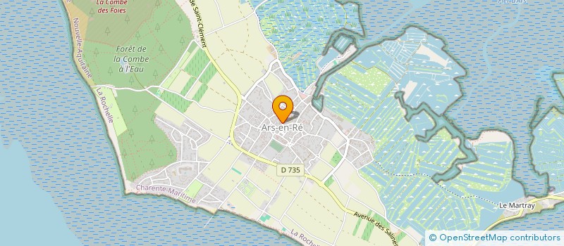 localisation de l'entreprise LES AMIS DE L'EGLISE D'ARS-EN-RE  ARS-EN-RE