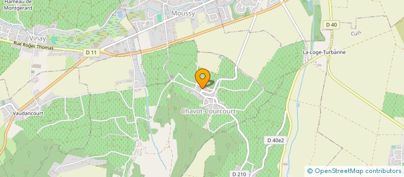 localisation de l'entreprise LES AMIS DE L'EGLISE DE CHAVOT  CHAVOT-COURCOURT