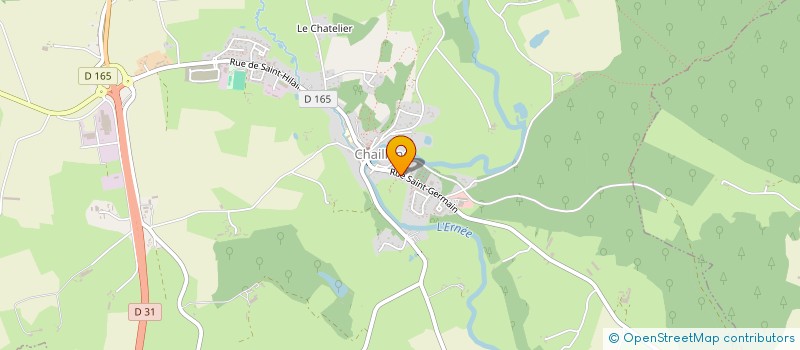 localisation de l'entreprise LES AMIS DE L'EGLISE DE MEGAUDAIS à CHAILLAND