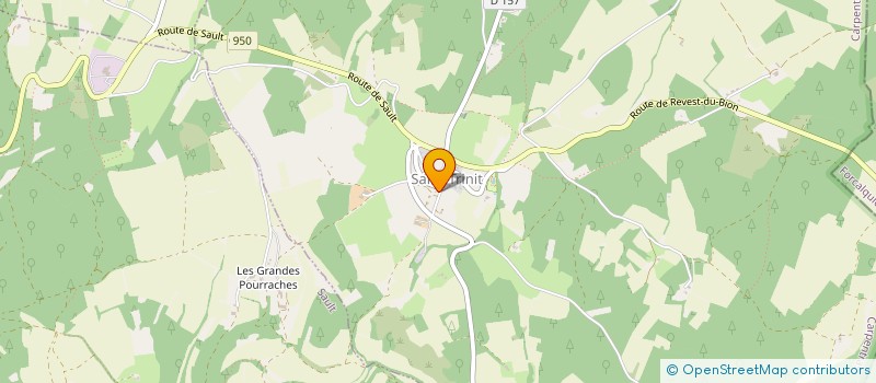 localisation de l'entreprise LES AMIS DE L'EGLISE ET DU PATRIMOINE DE SAINT-TRINIT  SAINT-TRINIT