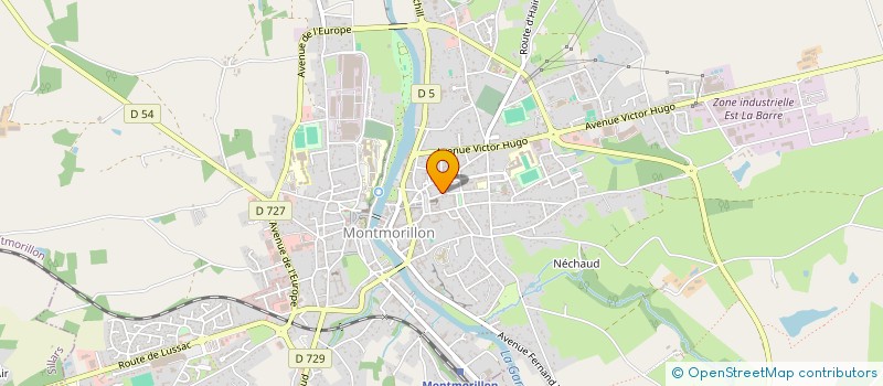 localisation de l'entreprise LES AMIS DE L EGLISE NOTRE DAME  MONTMORILLON