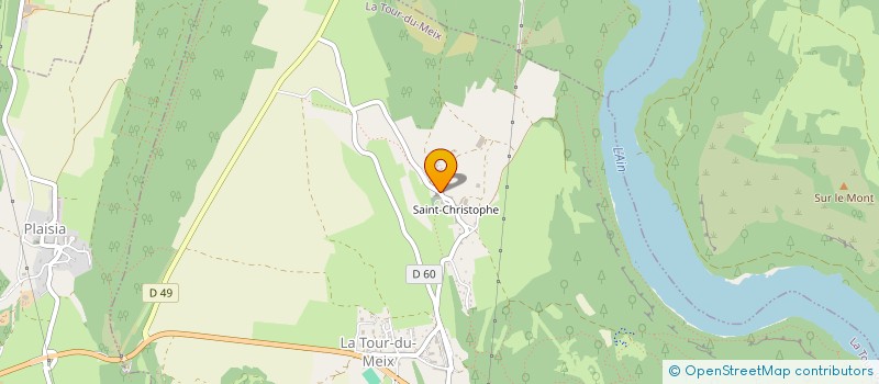 localisation de l'entreprise LES AMIS DE L'EGLISE SAINT CHRISTOPHE  LA TOUR-DU-MEIX