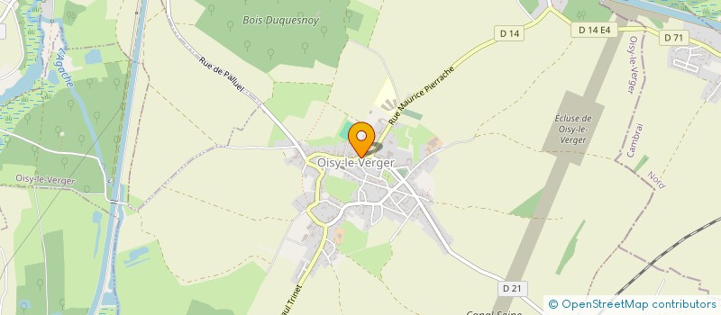 localisation de l'entreprise LES AMIS DE L'EGLISE SAINT DIDIER DE OISY LE VERGER  OISY-LE-VERGER