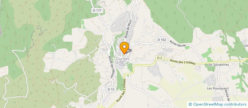 localisation de l'entreprise LES AMIS DE L'EGLISE SAINT-FIRMIN DE GORDES à GORDES