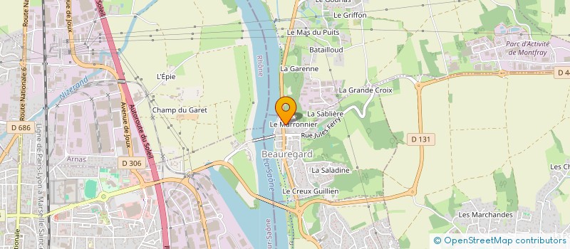 localisation de l'entreprise LES AMIS DE L'EGLISE SAINT-FRANCOIS-D'ASSISE DE BEAUREGARD  BEAUREGARD