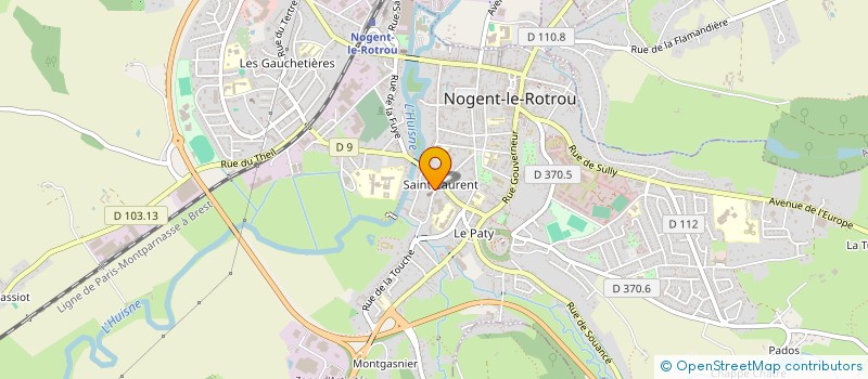 localisation de l'entreprise LES AMIS DE L'EGLISE SAINT HILAIRE DE NOGENT LE ROTROU à NOGENT-LE-ROTROU
