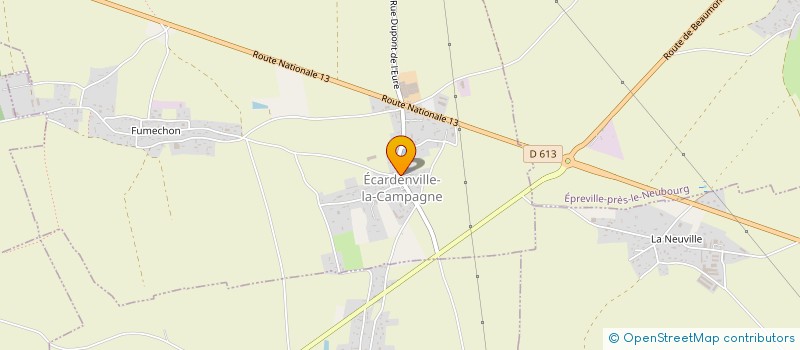 localisation de l'entreprise LES AMIS DE L'EGLISE SAINT MARTIN D'ECARDENVILLE-LA-CAMPAGNE  ECARDENVILLE-LA-CAMPAGNE