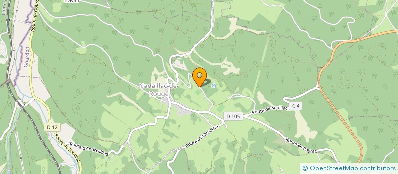 localisation de l'entreprise LES AMIS DE L'EGLISE SAINT PIERRE DE NADAILLAC-DE-ROUGE  NADAILLAC-DE-ROUGE