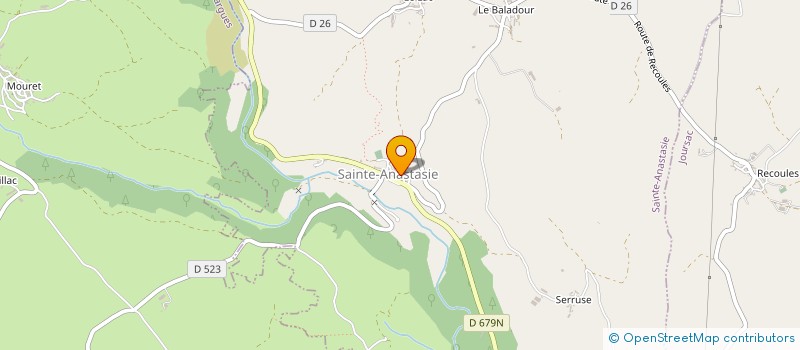 localisation de l'entreprise LES AMIS DE L'EGLISE SAINTE ANASTASIE (15) à NEUSSARGUES EN PINATELLE