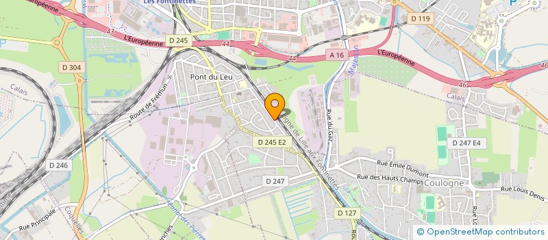 localisation de l'entreprise LES AMIS DE L EGLISE SAINTE GERMAINE à CALAIS