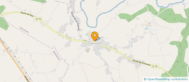 localisation de l'entreprise LES AMIS DE L'EGLISE SAINTE MARIE MADELEINE DE CLERMONT - LANDES  CLERMONT