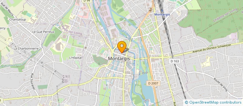 localisation de l'entreprise LES AMIS DE L EGLISE STE MADELEINE à MONTARGIS