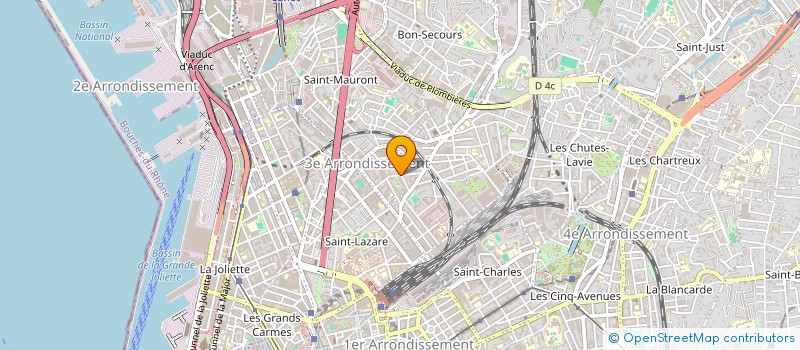 localisation de l'entreprise LES AMIS DE L'ENFANCE DE LA BELLE DE MAI à MARSEILLE