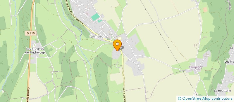 localisation de l'entreprise LES AMIS DE L ENSEMBLE EDIFICE  CAMPIGNY