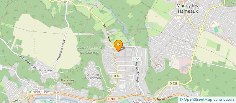 localisation de l'entreprise LES AMIS DE L ENTENTE  SAINT-REMY-LES-CHEVREUSE