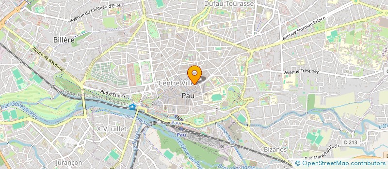 localisation de l'entreprise LES  AMIS DE L'ENTRE-TEMPS à PAU