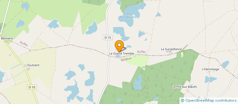 localisation de l'entreprise LES AMIS DE L'EPINEAU à RUFFEC