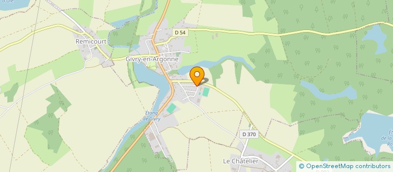 localisation de l'entreprise LES AMIS DE L'ETANG DE GIVRY EN ARGONNE  GIVRY-EN-ARGONNE