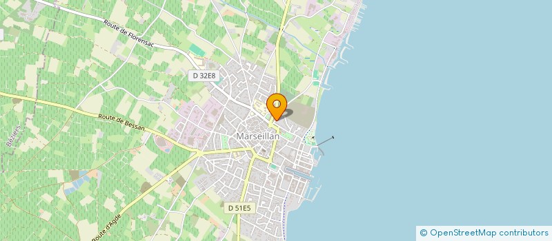 localisation de l'entreprise LES AMIS DE L'ETANG DE THAU à MARSEILLAN