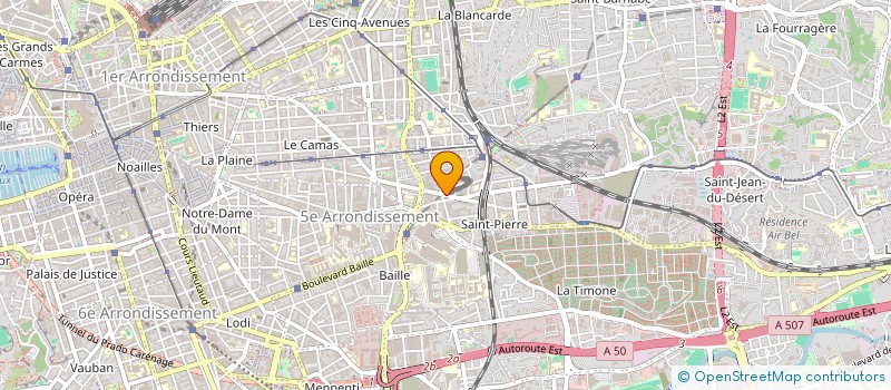 localisation de l'entreprise LES AMIS DE L'ETOILE BLEUE  MARSEILLE