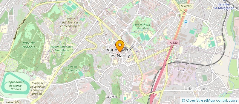 localisation de l'entreprise LES AMIS DE L'EVASION  VANDUVRE-LES-NANCY