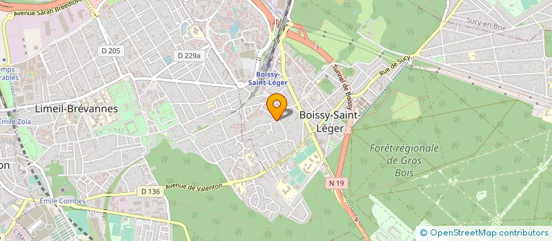 localisation de l'entreprise LES AMIS DE L'HARMONIE à BOISSY-SAINT-LEGER