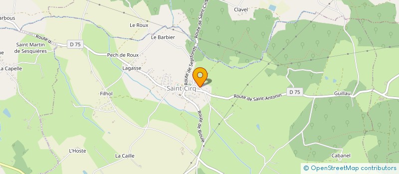 localisation de l'entreprise LES AMIS DE L'HIRONDELLE  SAINT-CIRQ