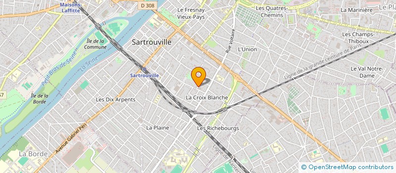 localisation de l'entreprise LES AMIS DE L HISTOIRE DE  SARTROUVILLE ET SES ENVIRONS à SARTROUVILLE