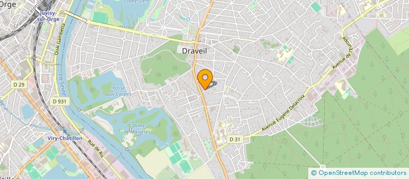 localisation de l'entreprise LES AMIS DE L HISTOIRE ET DU PATRIMOINE DE PARIS-JARDINS à DRAVEIL
