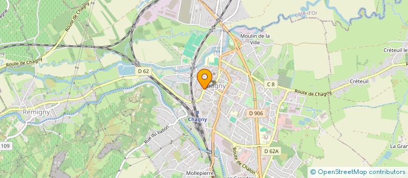 localisation de l'entreprise LES AMIS DE L HOPITAL à CHAGNY
