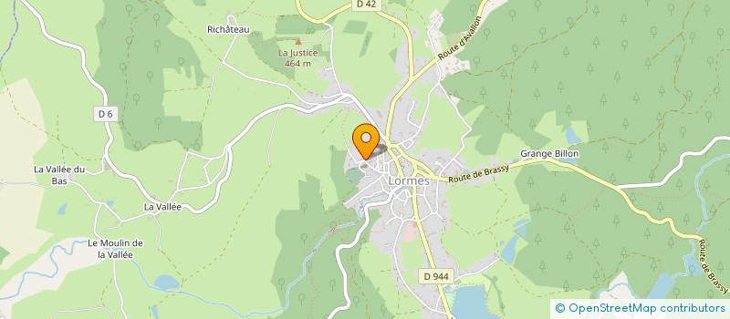 localisation de l'entreprise LES AMIS DE L'HOPITAL DE LORMES à LORMES