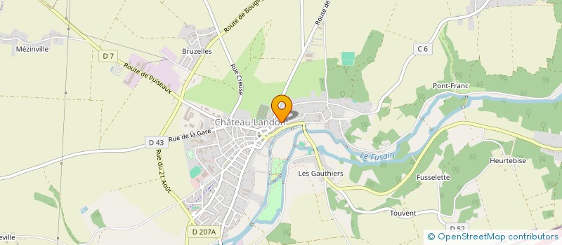 localisation de l'entreprise LES AMIS DE L'HOTEL DIEU  CHATEAU-LANDON