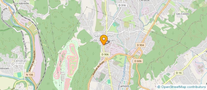 localisation de l'entreprise LES AMIS DE L'HUMANITE  SAINT-MARTIN-DE-VALGALGUES