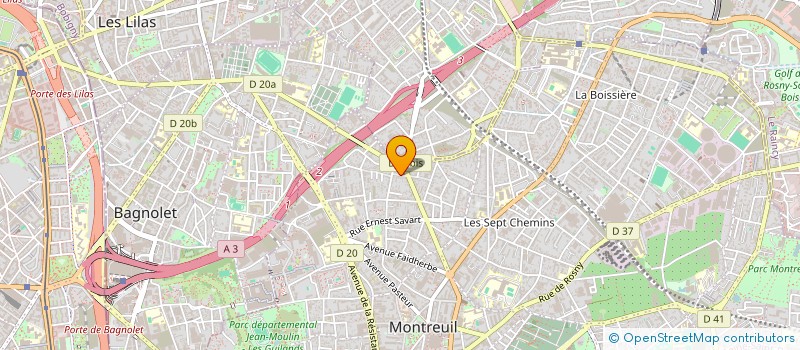 localisation de l'entreprise LES AMIS DE L'HUMANITE DE MONTREUIL à MONTREUIL