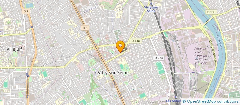 localisation de l'entreprise LES AMIS DE L'HUMANITE DE VITRY-SUR-SEINE à VITRY-SUR-SEINE