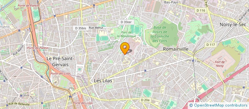 localisation de l'entreprise LES AMIS DE L HUMANITE LES LILAS à LES LILAS