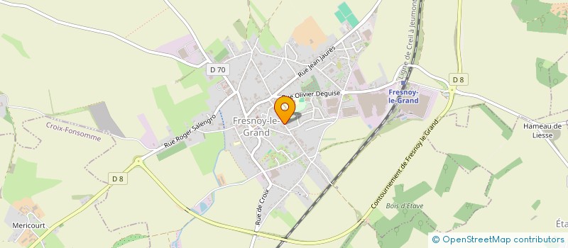 localisation de l'entreprise LES AMIS DE L'IF à FRESNOY-LE-GRAND