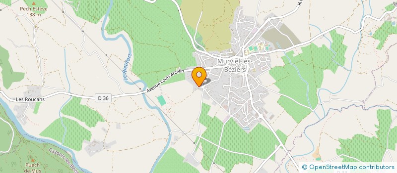 localisation de l'entreprise LES AMIS DE L'ORB à MURVIEL-LES-BEZIERS