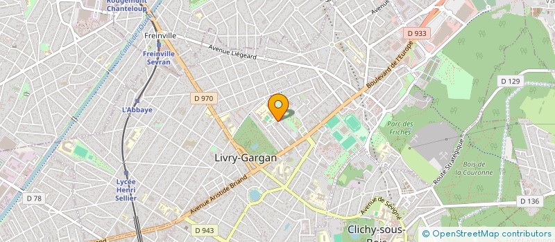 localisation de l'entreprise LES AMIS DE L'ORCHESTRE D'HARMONIE DU CONSERVATOIRE  LIVRY-GARGAN