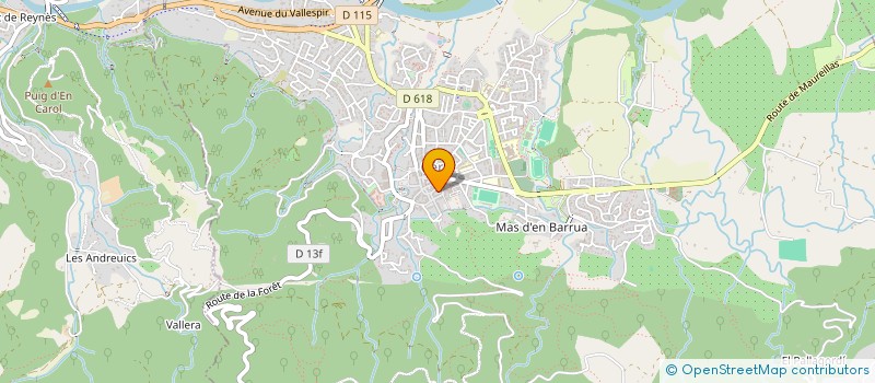 localisation de l'entreprise LES AMIS DE L'ORCHESTRE DE CATALOGNE à CERET