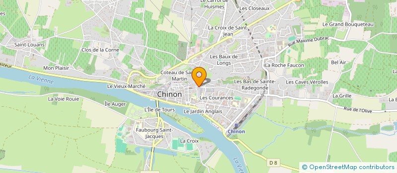 localisation de l'entreprise LES AMIS DE L'ORCHESTRE DE CONTREBASSES  CHINON