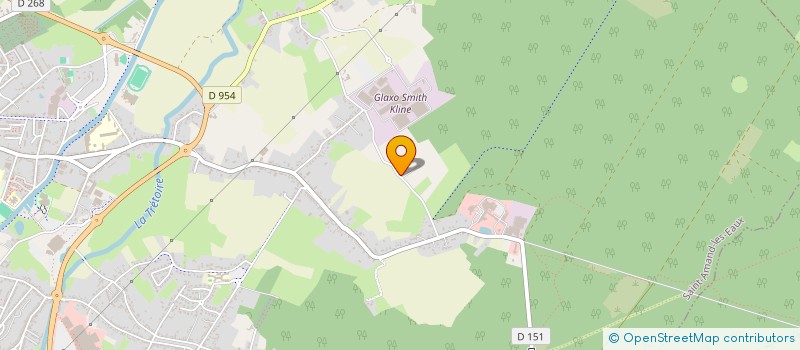 localisation de l'entreprise LES AMIS DE L'OREE DU BOIS  SAINT-AMAND-LES-EAUX