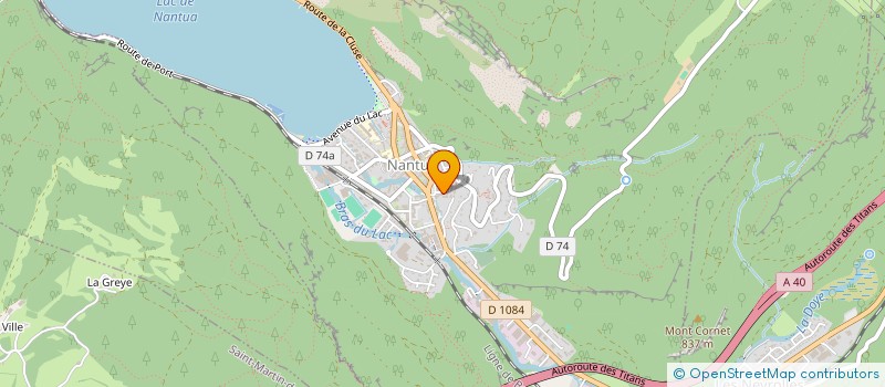 localisation de l'entreprise LES AMIS DE L ORGUE  NANTUA