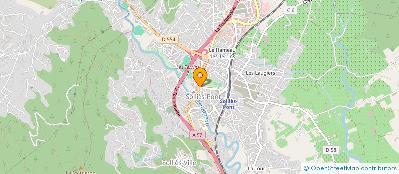 localisation de l'entreprise LES AMIS DE L ORGUE CALLINET SE SOLLIES PONT  SOLLIES-PONT
