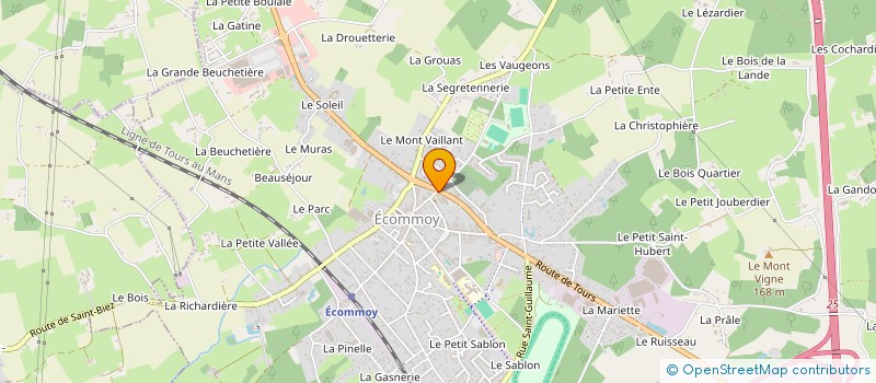 localisation de l'entreprise LES AMIS DE L'ORGUE D'ECOMMOY  ECOMMOY