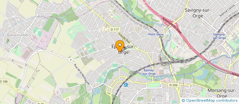 localisation de l'entreprise LES AMIS DE L'ORGUE D'EPINAY à EPINAY-SUR-ORGE
