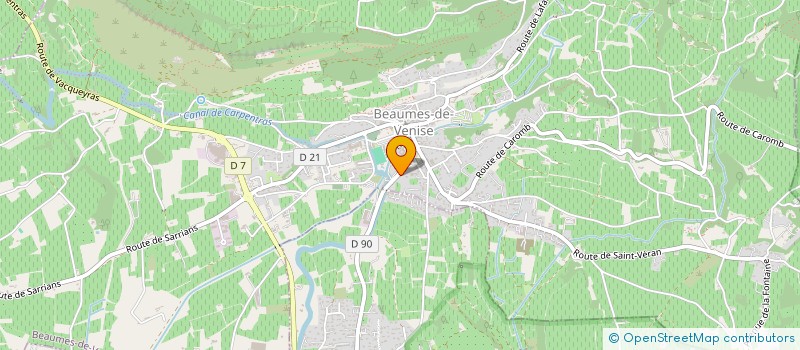 localisation de l'entreprise LES AMIS DE L ORGUE DE BEAUME DE VENISE  BEAUMES-DE-VENISE