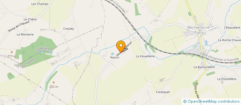 localisation de l'entreprise LES AMIS DE L'ORGUE DE BERNIERES-LE-PATRY  VALDALLIERE